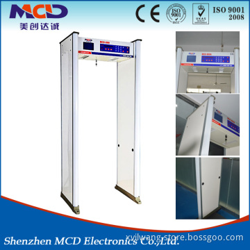 Hi-tech walkthrough metal detector professional walkthrough metal detector,weather proof and English menu